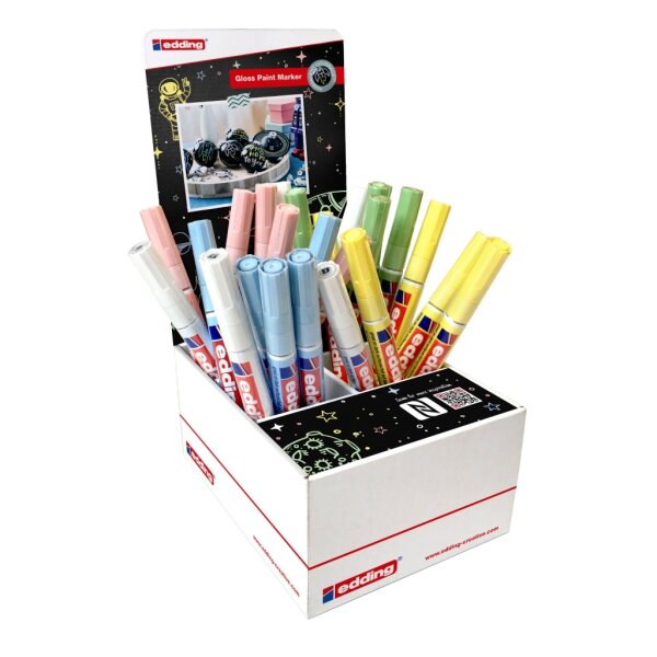 Display Glanzlack-Marker 751 pastell 52.205, Inhalt: 25...