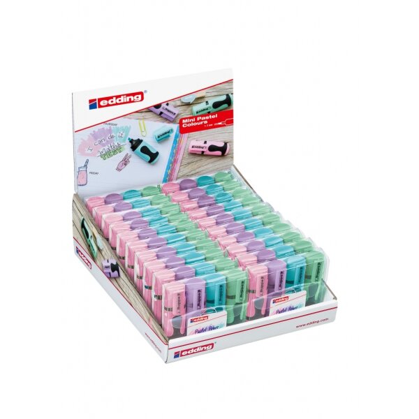 Textmarker 7/4 S mini pastel colours - 4er Set sortiert