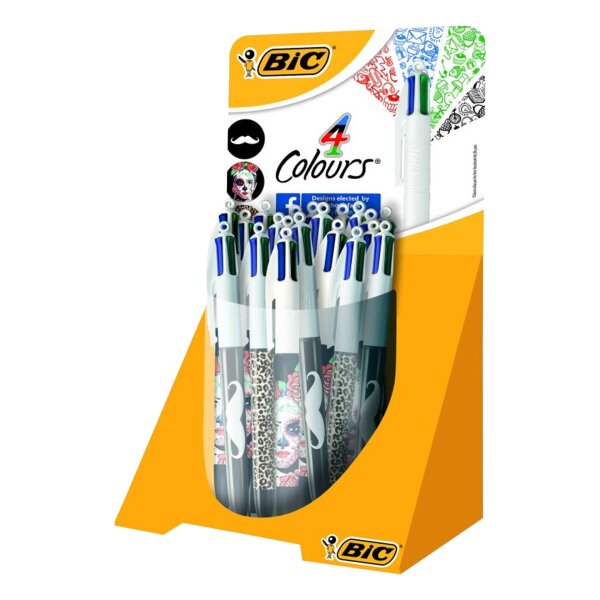 4-Farb-Druckkugelschreiber BIC® 4 Colours SHINE - 20er...