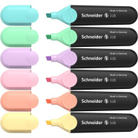 Textmarker Job Pastell - 6er Etui farbig sortiert