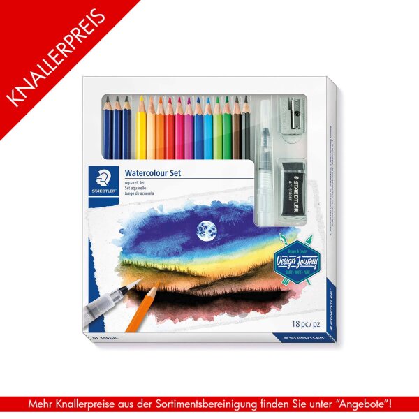 Gemischtes Aquarell Set - 18-teilig