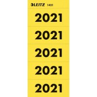 LEITZ Inhaltsschildchen 2021 100St gelb