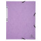 Eckspannmappe A4, 400 g/qm Karton - 5 Pastell-Farben sortiert