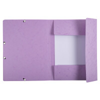 Eckspannmappe A4, 400 g/qm Karton - pastellviolett