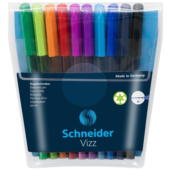 Kugelschreiber VIZZ M - 10er Etui sortiert
