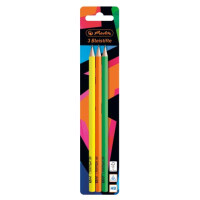 Bleistift Neon Art, HB, dreikant - 3er Blisterkarte FSC
