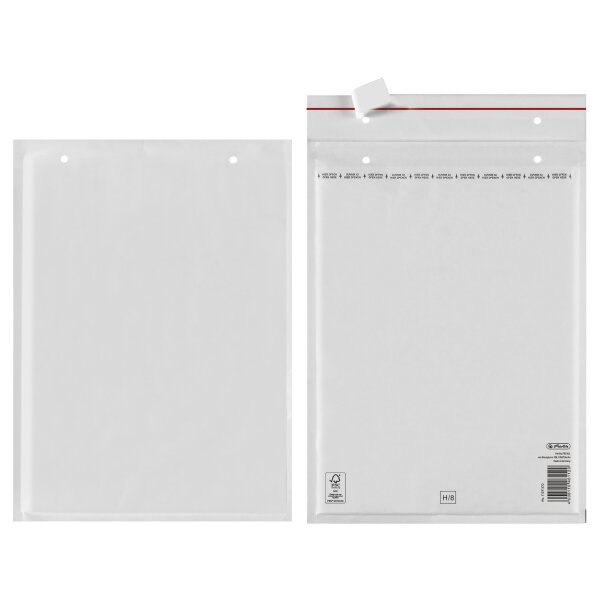 Luftpolstertasche H/8, weiß, 270 x 360 mm, 28 g, 2 Stück eingeschweißt