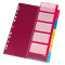 Register A4 PP farb.1-5 m. Indextasche