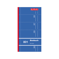 Bonbuch 801 360 Abrisse 2.Blatt als Durchschlag, UV f.sort
