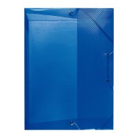 Heftbox A4 PP transluzent blau Rückenbreite 4cm
