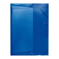 Heftbox A4 PP transluzent blau Rückenbreite 4cm