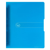 Ringbuch to go PP A4 4R 16mm - blau transparent