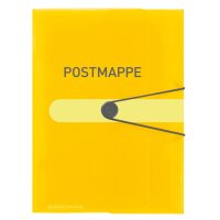 Postmappe A4 PP gelb transparent to go