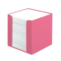 Zettelkasten Color Blocking 9 x 9 cm 700 Blatt weiß - indonesia pink