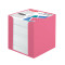 Zettelkasten Color Blocking 9 x 9 cm 700 Blatt weiß - indonesia pink