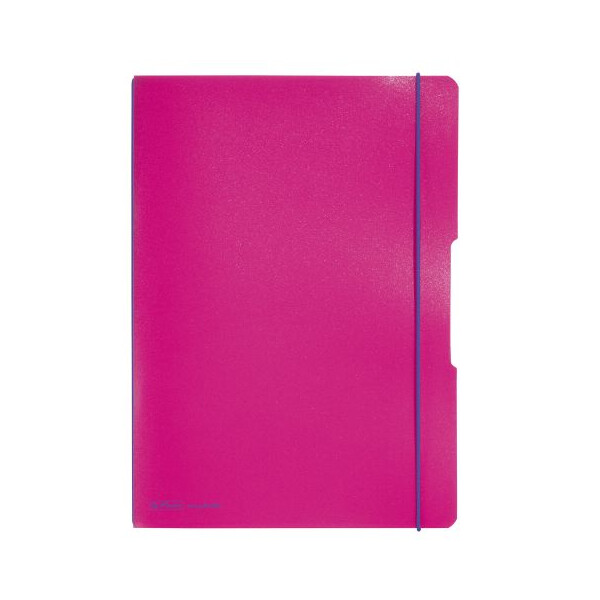 Notizheft flex A4 2x40 Blatt liniert+kariert PP - pink