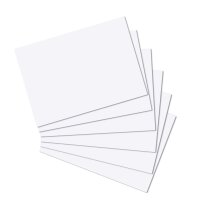 Karteikarten A4, blanko - weiß