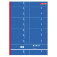 Bonbuch 803, A4, rosa, blau, gelb, grün oder rot, 2x50 Blatt, 1000 Bons