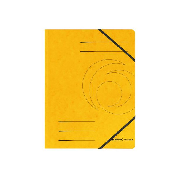 Eckspanner Quality-Karton A4 gelb