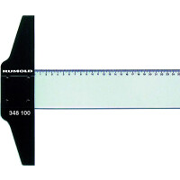 Zeichenschiene MXFT 100 cm, transparent, mit mm-Teilung