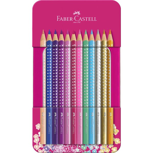 Buntstifte Sparkle, 12er Metalletui