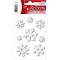Schmuck-Etikett MAGIC Weihnachten - Eiskristalle, weiß (Filz)