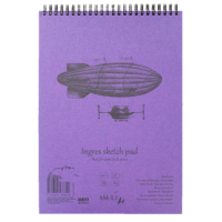 Spiralskizzenblock Authentic - Ingres Papier, DINA4, 30...