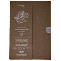 Skizzenblock Authentic A4 im Schuber - braunes Aquarell Papier, 30 Blatt, 280 g/qm