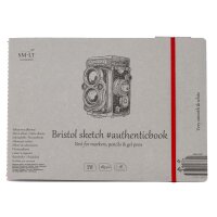 Skizzenheft Authentic Bristolkarton 185 g/qm, 18 Blatt - 17 x 24 cm