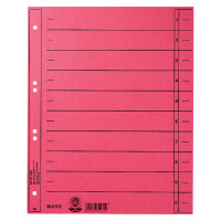 Trennblätter 30 x 24 cm, 230g/qm Kraftkarton, rot 100er Pckg.