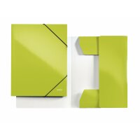 Karton-Eckspannermappe WOW A4 - grün-metallic