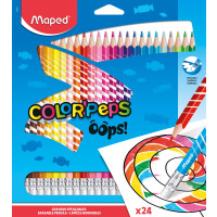 radierbare Buntstifte COLORPEPS OOPS x2 - mit Radiergummikopf