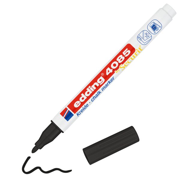 Kreidemarker e-4085 Rundspitze 1-2mm - schwarz