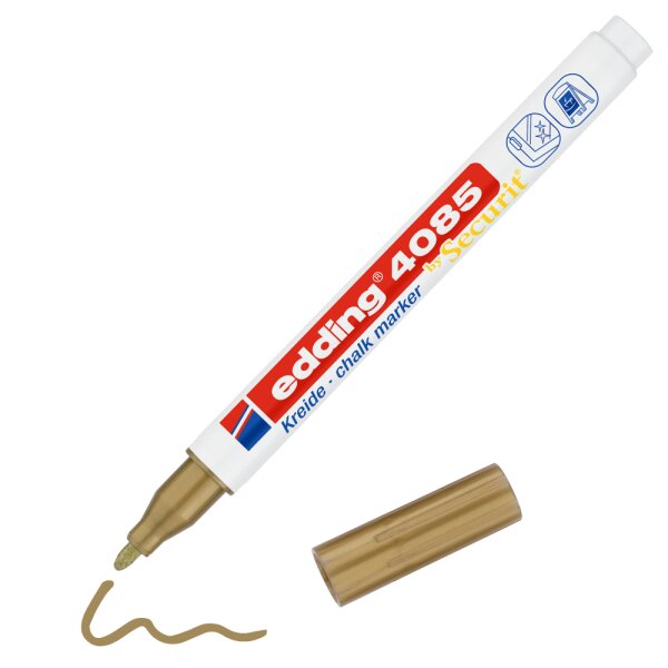 Kreidemarker e-4085 Rundspitze 1-2mm - gold