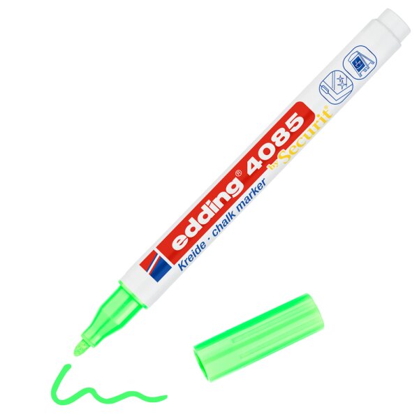 Kreidemarker e-4085 Rundspitze 1-2mm - neongrün