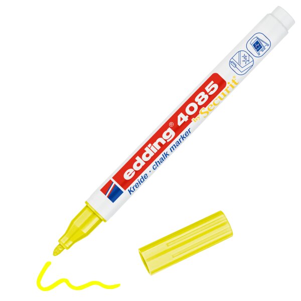 Kreidemarker e-4085 Rundspitze 1-2mm - neongelb