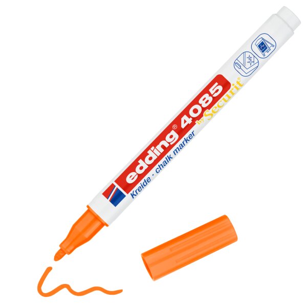 Kreidemarker e-4085 Rundspitze 1-2mm - neonorange
