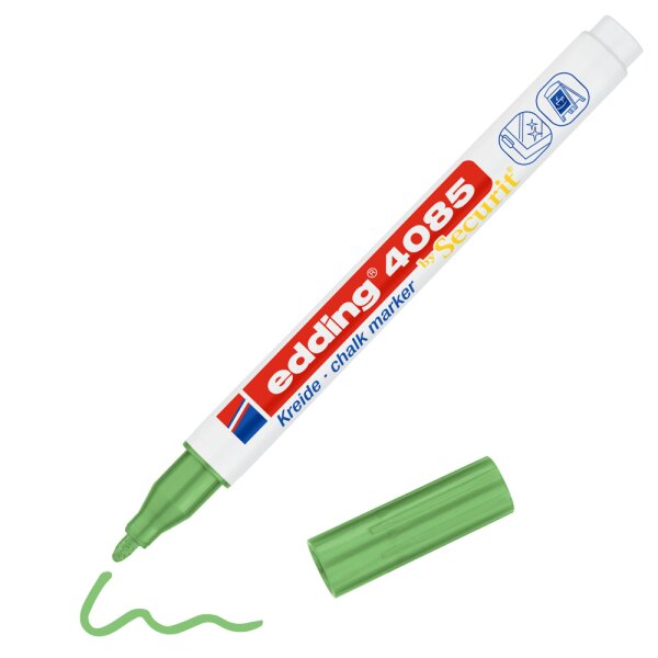 Kreidemarker e-4085 Rundspitze 1-2mm - grün-metallic