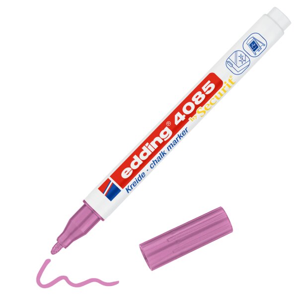 Kreidemarker e-4085 Rundspitze 1-2mm - pink-metallic