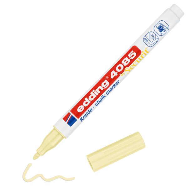 Kreidemarker e-4085 Rundspitze 1-2mm - pastellgelb