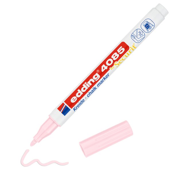 Kreidemarker e-4085 Rundspitze 1-2mm - pastellrosa