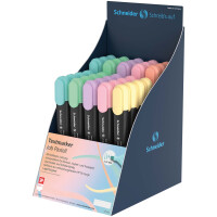 Textmarker Job Pastell - 55er Display farbig sortiert
