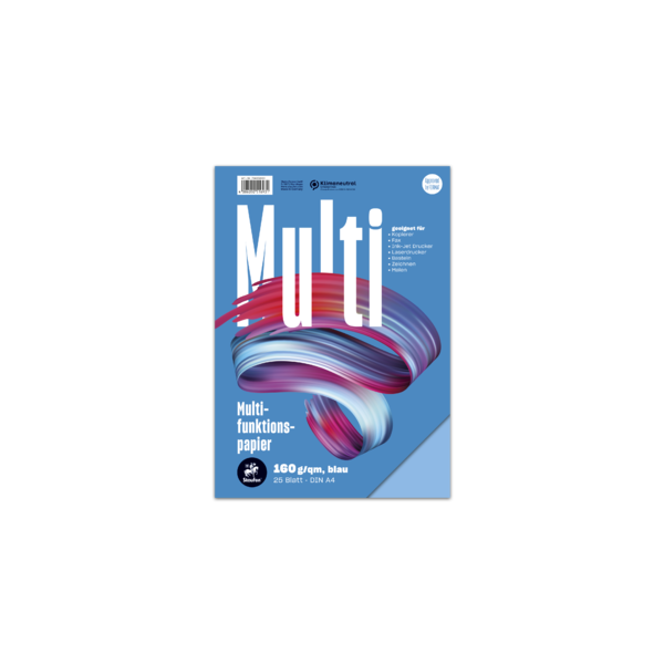Multifunktionspapier A4-25 Blatt Style 160g/qm - blau