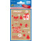 CHR Papier Sticker Xmas rot, Inhalt: 2 Bogen