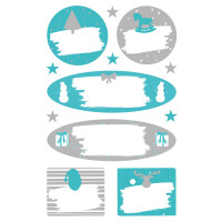 CHR Leinenpapier Sticker Symbole, Inhalt: 2 Bogen
