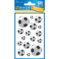 Z-Design KIDS Sticker Fußball - 3 Bogen