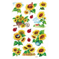 Z-Design Sticker Sonnenblumen & Marienkäfer -...