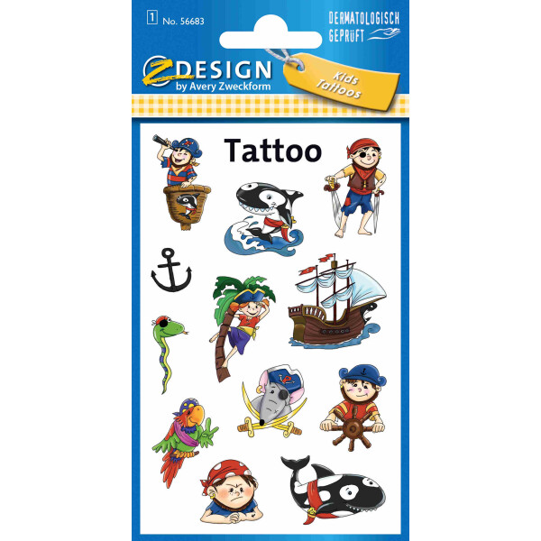 Z-Design Kids Tattoos Piraten