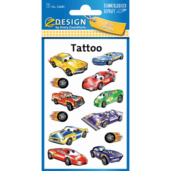 Z-Design Kids Tattoos Autos, Augen
