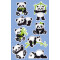 KID Glossy Sticker Panda, Inhalt: 1 Bogen